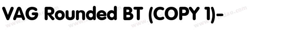 VAG Rounded BT (COPY 1)字体转换